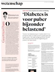 Het Parool interview Minke Eilander diabetes type 1
