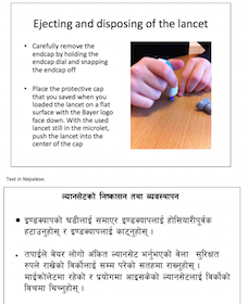 Diabeteseducatie in Nepalees