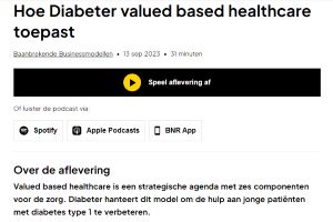 Value based healthcare podcast BNR Diabeter