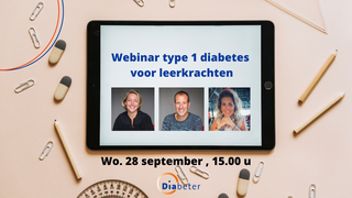 Webinar type 1 diabetes voor leerkrachten