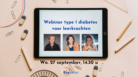 Webinar type 1 diabetes voor leerkrachten