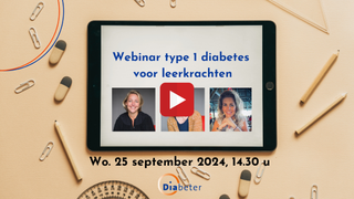 Webinar type 1 diabetes voor leerkrachten